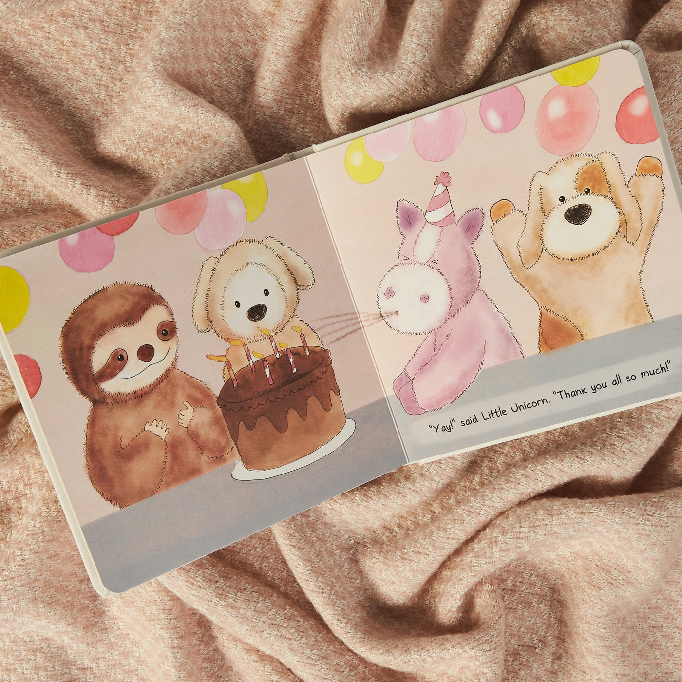 Pacchetto libro e peluche - Unicorno
