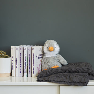 Pacchetto libro e peluche - Pinguino