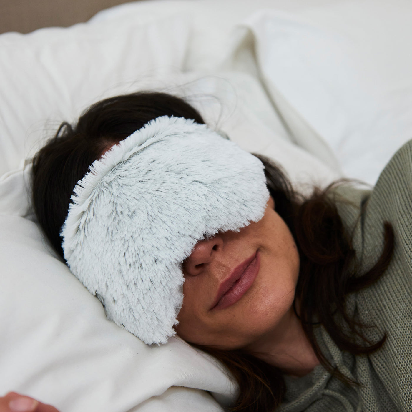 Warmies® Marshmallow Grey Eye Mask