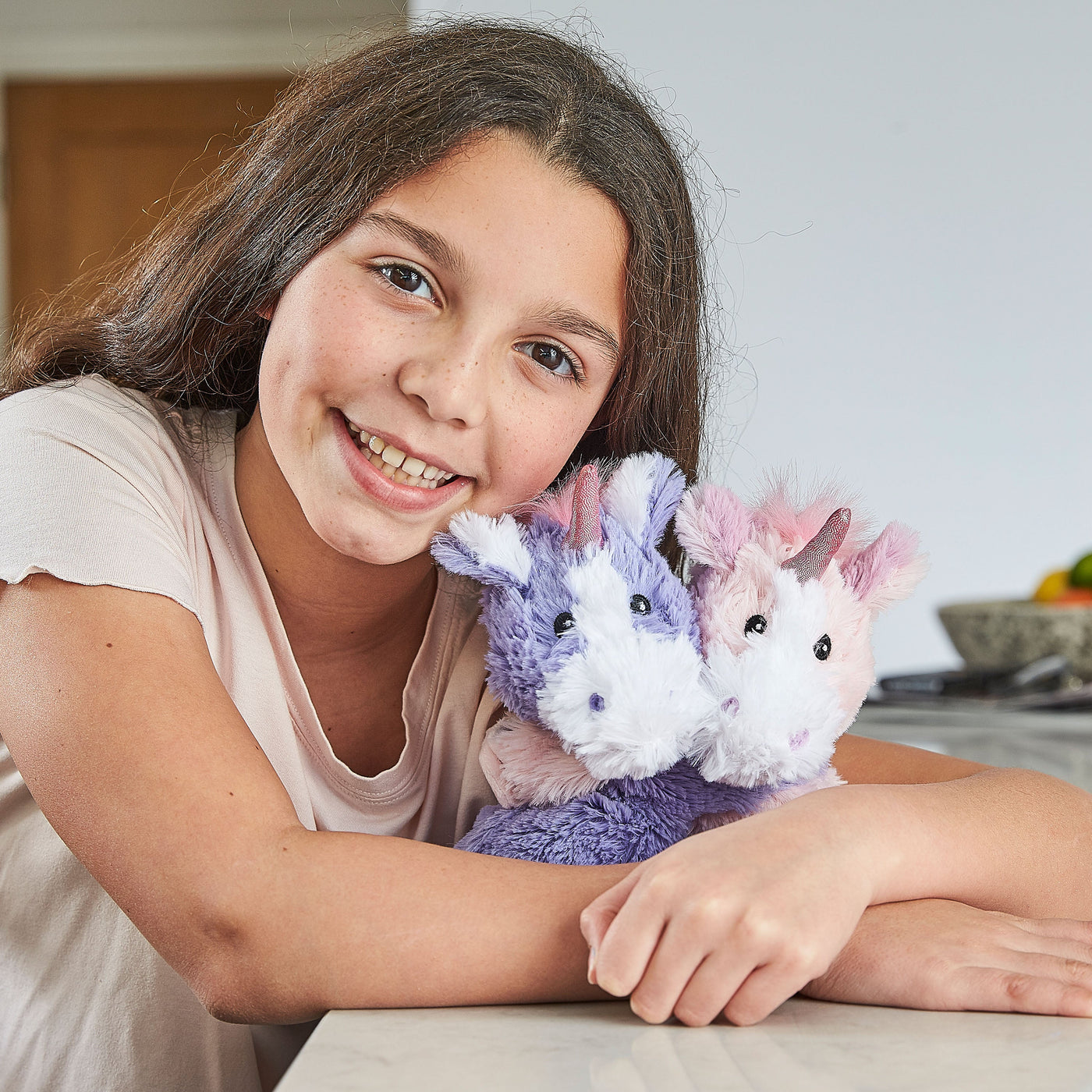 Warmies® Fully Microwaveable Warm Hugs Unicorns, Heatable Soft Cuddly Teddy With Relaxing Lavender Scent