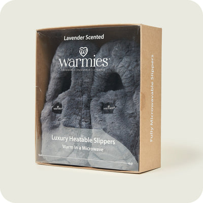 Pantofole Warmies® Luxury Grigio Acciaio