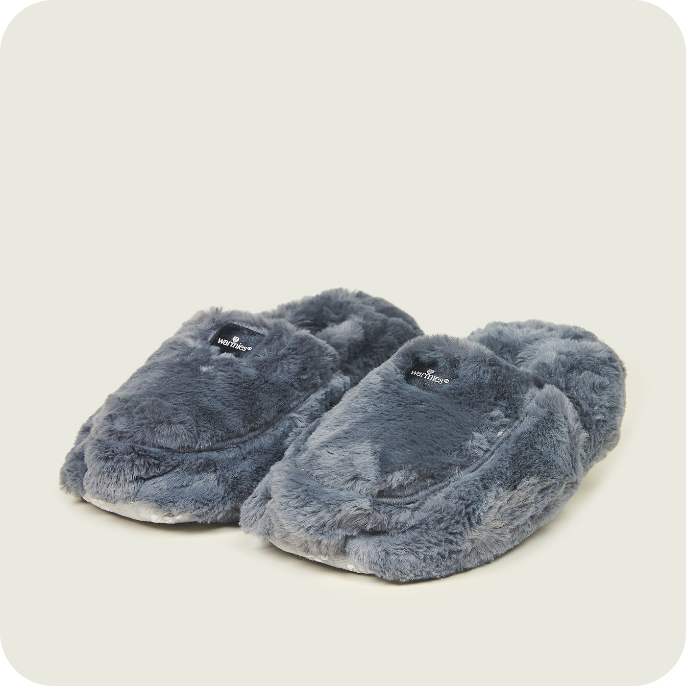 Pantofole Warmies® Luxury Grigio Acciaio