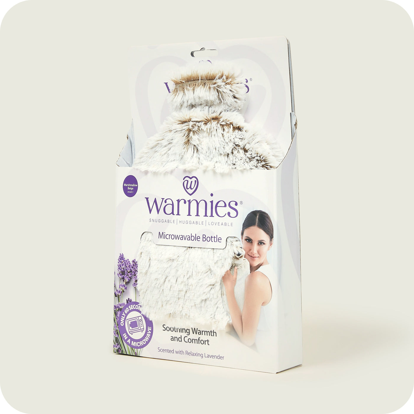 Warmies® Fully Microwavable Marshmallow Beige Bottle