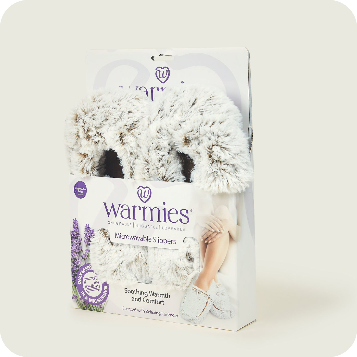 Pantofole Warmies® Marshmallow Beige