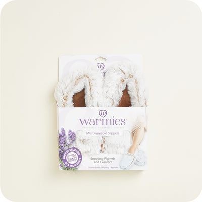 Pantofole Warmies® Marshmallow Beige