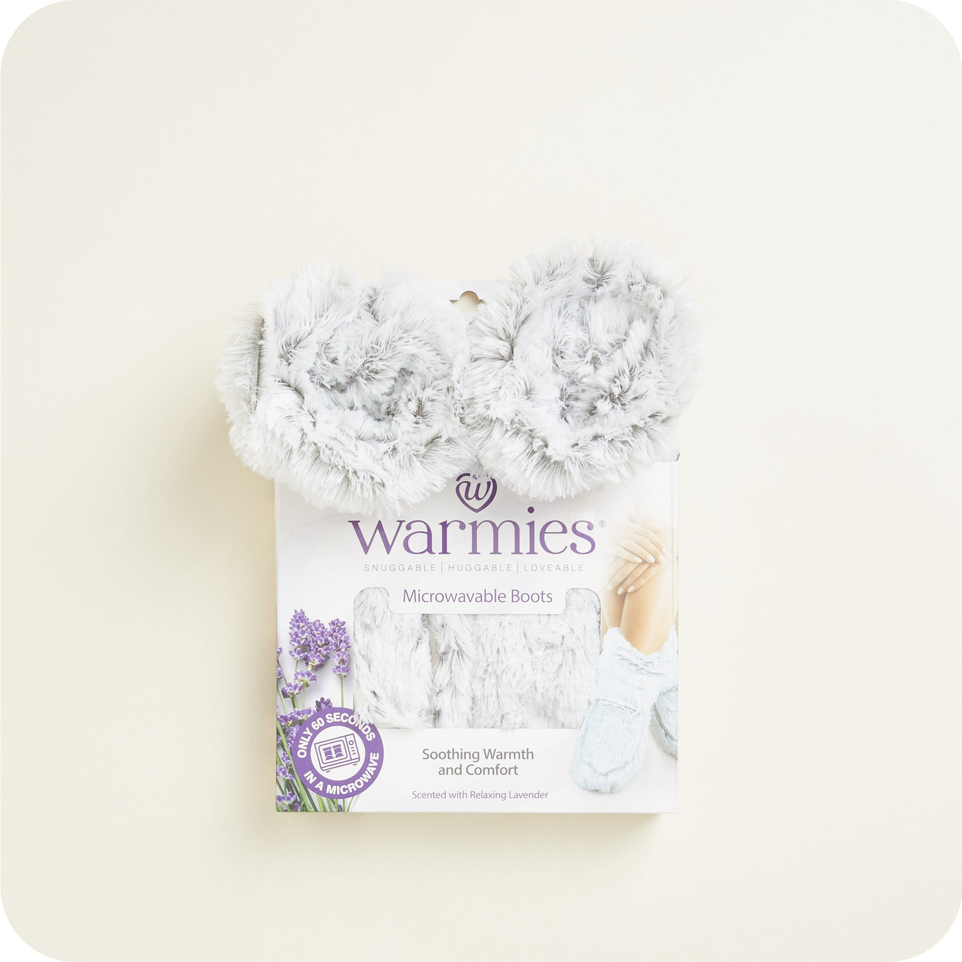 Warmies® Marshmallow Grey Boots