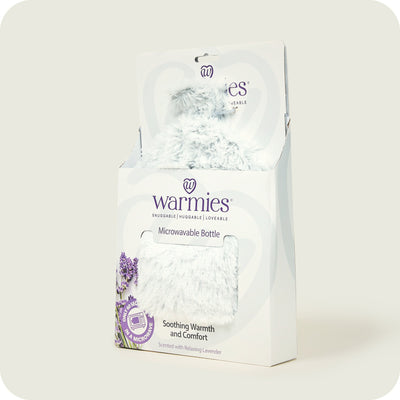 Warmies® Fully Microwavable Marshmallow Grey Bottle