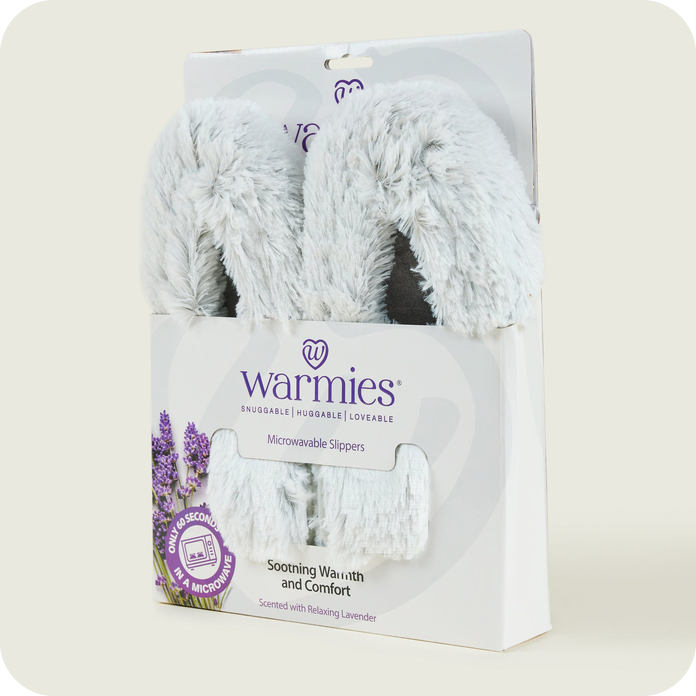 Warmies® Marshmallow Grey Slippers