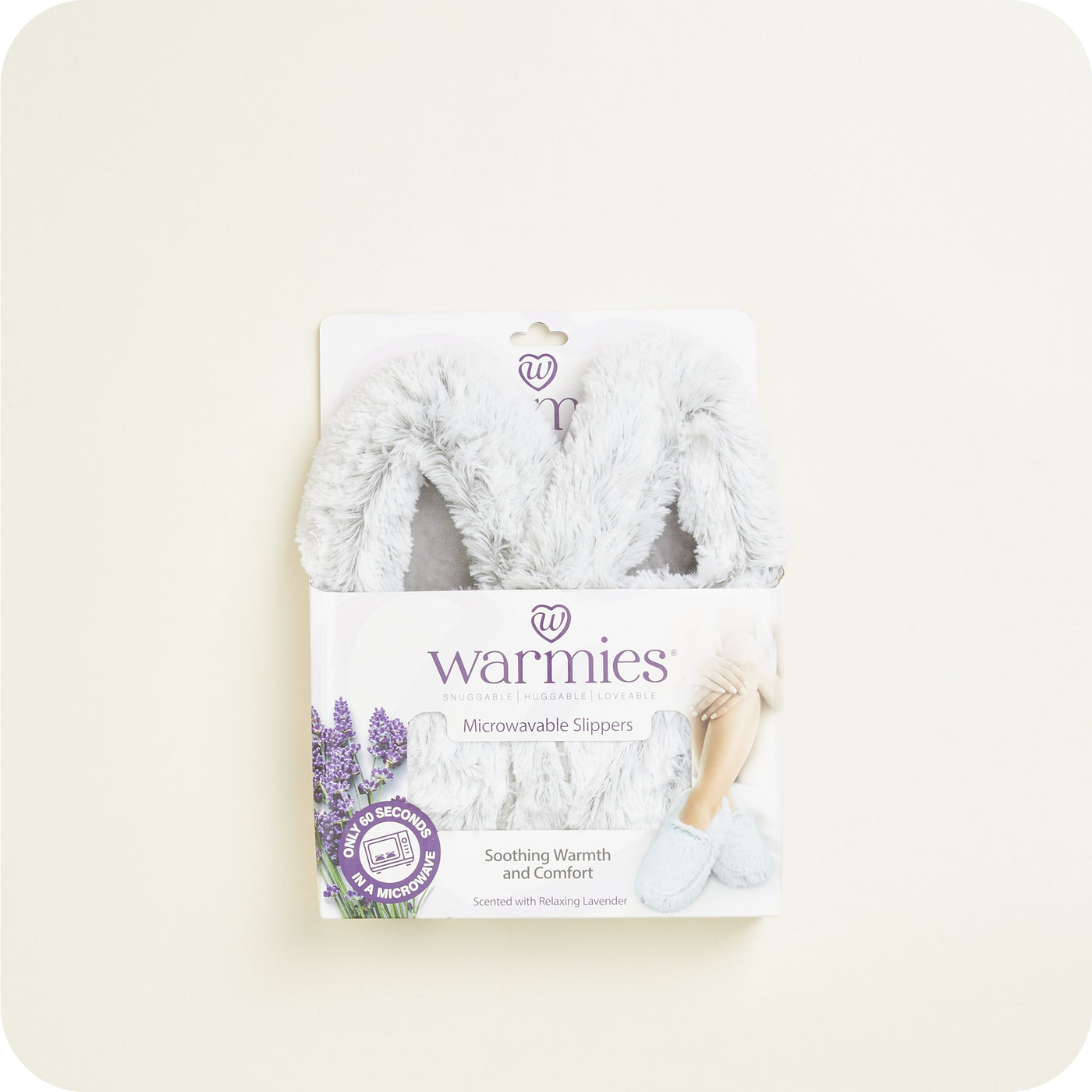 Warmies® Marshmallow Grey Slippers