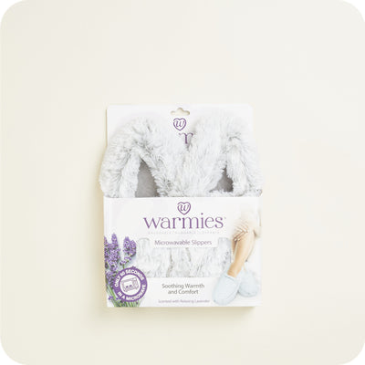 Warmies® Marshmallow Grey Slippers