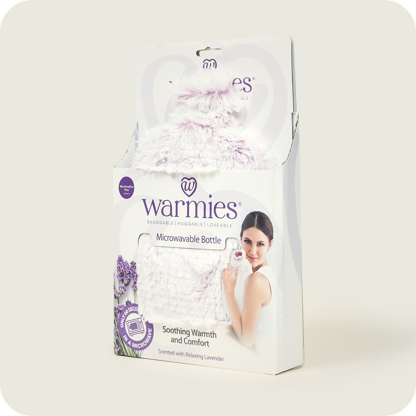 Warmies® Fully Microwavable Marshmallow Pink Bottle